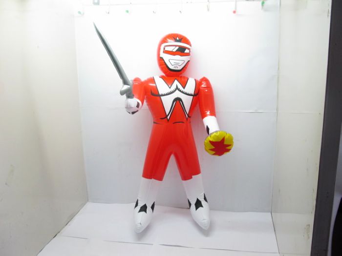 12 Red Inflatable Power Rangers w/ Sword Blow-up Toy 12 Red Inflatable Power Rangers w/ Sword Blow-up Toy