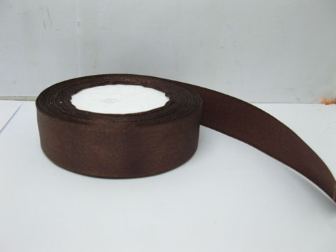 5Rolls X 25Yards Coffee Brown Satin Ribbon 25mm 5Rolls X 25Yards Coffee Brown Satin Ribbon 25mm