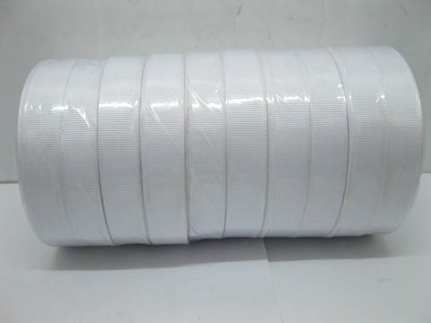 10Rolls X 25Yards White Grosgrain Ribbon 15mm 10Rolls X 25Yards White Grosgrain Ribbon 15mm