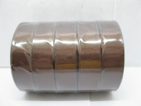 5Rolls X 25Yards Brown Coffee Grosgrain Ribbon 25mm 5Rolls X 25Yards Brown Coffee Grosgrain Ribbon 25mm