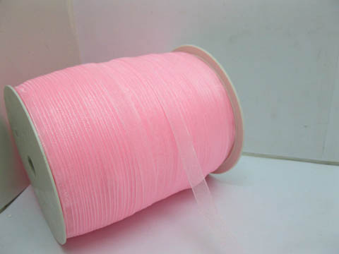 1Roll X 500Yards Pink Organza Ribbon 9mm 1Roll X 500Yards Pink Organza Ribbon 9mm