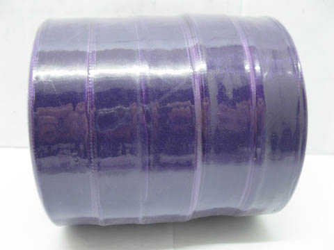 5Rolls X 50Yards Dark Purple Organza Ribbon 18mm 5Rolls X 50Yards Dark Purple Organza Ribbon 18mm