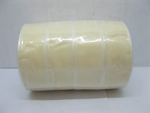 4Rolls X 50Yards Dark Ivory Organza Ribbon 38mm 4Rolls X 50Yards Dark Ivory Organza Ribbon 38mm