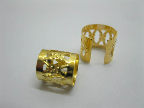 950 Golden Plated Hair Dreadlock Bead Cuff Clip - Click Image to Close