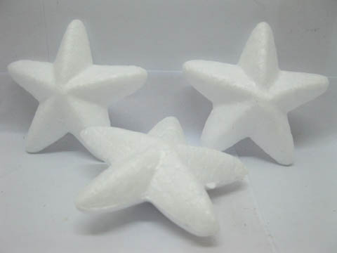5x100Pcs New Polystyrene Foam Star Decoration Craft DIY 6.5cm - Click Image to Close