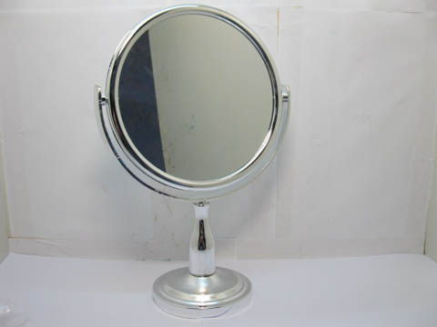 1X New Pedestal Round Makeup Mirror Double Sided 3x Magnify - Click Image to Close