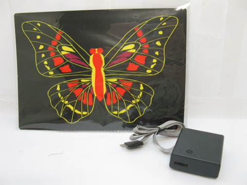 1X Butterfly Light Up Flashing LED Glow Equalizer - Click Image to Close