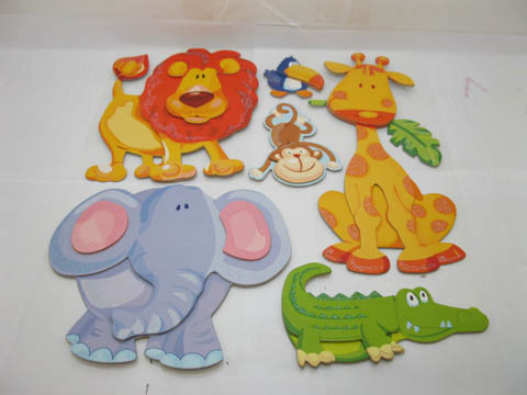 3Sheets Animal Zoo Window Wall Room Decorative Stickers - Click Image to Close