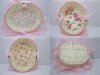 10X Fancy Handmade Oval Shape Paper Crochet Basket 10X Fancy Handmade Oval Shape Paper Crochet Basket