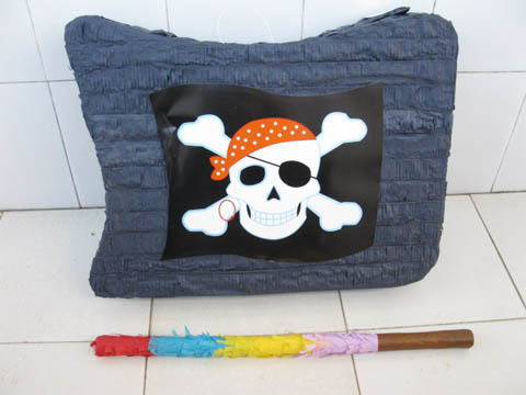 1Set New Pirates Pinata with Stick Party Favor - Click Image to Close