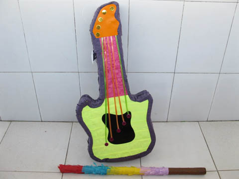 1Set New Guitar Pinata with Stick Party Favor - Click Image to Close