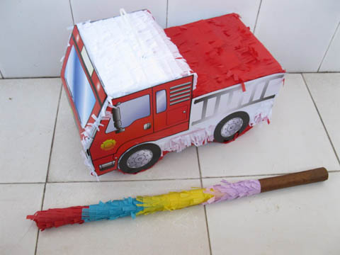1Set New Truck Pinata with Stick Party Favor - Click Image to Close