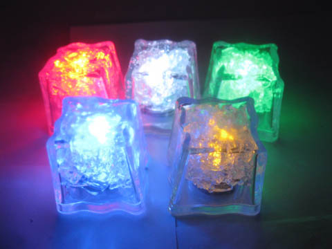 12Pcs Flashing Ice Cube Party Favor Submersible Reuse - Click Image to Close
