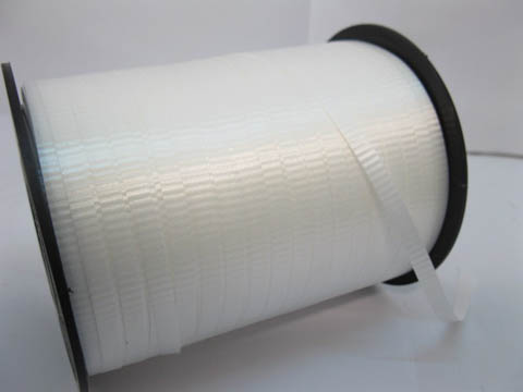 2x500Yards Ivory Gift Wrap Curling Ribbon Spool 5mm - Click Image to Close