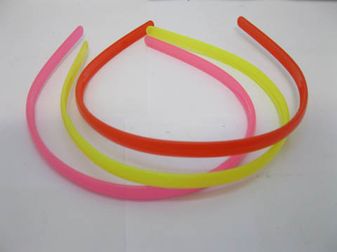 4x12Pcs Solid Hairband Hair Band Finding Accessory Mixed Color - Click Image to Close
