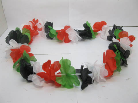 12 Hawaiian Dress Party Flower Leis/Lei Flower 6.5cm - Click Image to Close