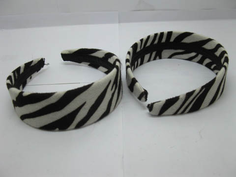 12Pcs New Stripe Wide Hairbands 38mm Wide - Click Image to Close