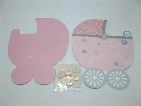 5PackX 30Sets Carriage Baby Shower Invitation W/ Envelope - Click Image to Close