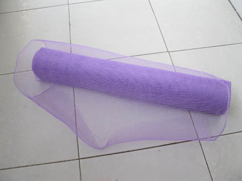 4Roll X 10Yds Purple Gift Wrap Nylon Mesh Fabric Flower Wrapping - Click Image to Close