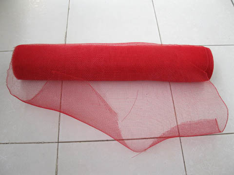 1Roll X 10Yds Red Gift Wrap Nylon Mesh Fabric Flower Wrapping 1Roll X 10Yds Red Gift Wrap Nylon Mesh Fabric Flower Wrapping