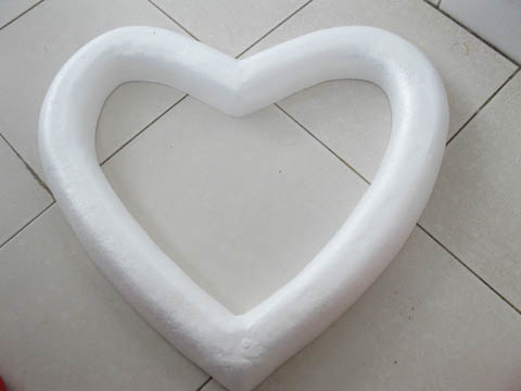 4Pcs Polystyrene Foam Hollow Heart Craft DIY 43x50cm 4Pcs Polystyrene Foam Hollow Heart Craft DIY 43x50cm