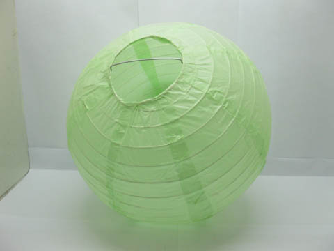 10Pcs New Plain Green Paper Lantern Wedding Favor 30cm - Click Image to Close