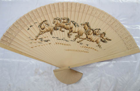 1X Wooden Sandal Fans Fragrance Scent 66cm For Decoration 1X Wooden Sandal Fans Fragrance Scent 66cm For Decoration