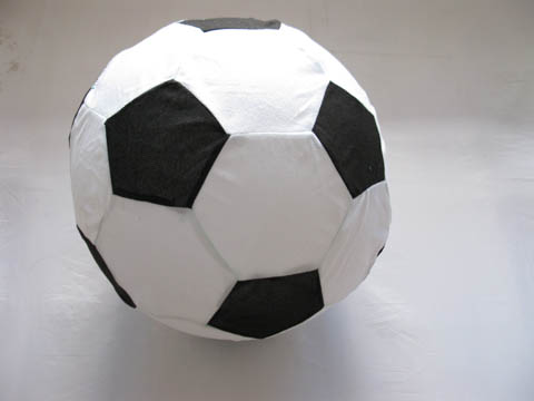 1X Inflatable Beach Garden Football Soccer Ball Black White - Click Image to Close