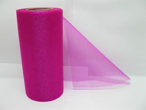 4Roll x 23M Tulle Roll Wedding Gift Bow Bridal Decor - Pink - Click Image to Close