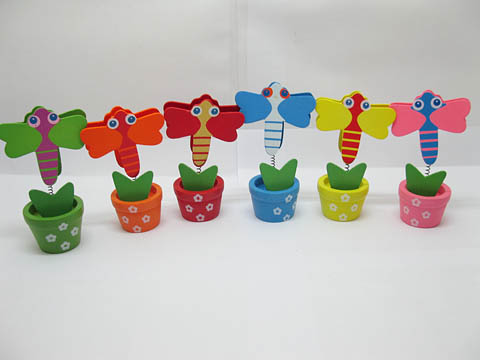 6 Dragonfly Card Holder/Clips Mixed Colour 6 Dragonfly Card Holder/Clips Mixed Colour