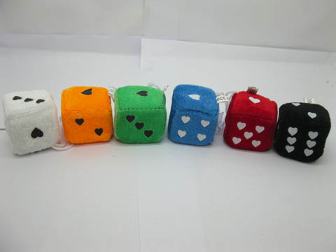 2x24Pcs Funny Sponge Materials Heart Dice with Sucker Mixed Colo - Click Image to Close