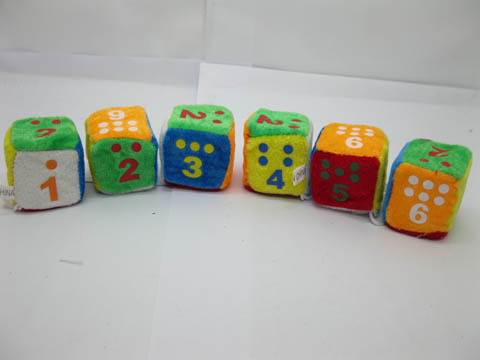 2x24Pcs Funny Sponge Materials Multi-Color Dice with Sucker Whol - Click Image to Close