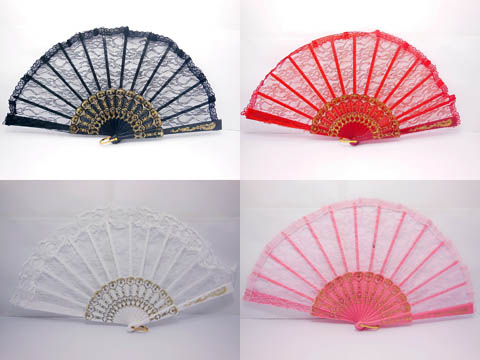 10 Chinese Silk Folding Fans Wedding Favor Mixed 10 Chinese Silk Folding Fans Wedding Favor Mixed