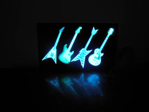 1X Guitar Etc Light Up Flashing LED Glow Equalizer - Click Image to Close