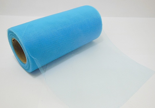 4Roll X 25Yds Tulle Spool 15cm Wedding Gift Bow Craft - Sky Blue - Click Image to Close