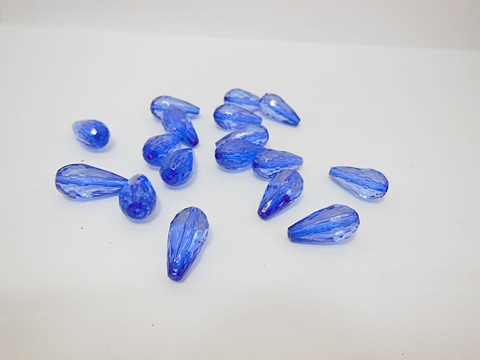 650Pcs Blue Faceted TearDrop Acrylic Beads Finding 18x9mm 650Pcs Blue Faceted TearDrop Acrylic Beads Finding 18x9mm