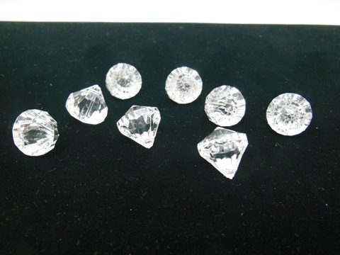 170Pcs Clear Diamond Bead Finding Wedding Decoration 20x19mm 170Pcs Clear Diamond Bead Finding Wedding Decoration 20x19mm