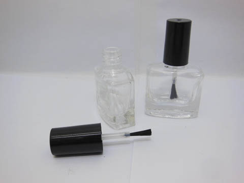 130Sets Oblong Empty Glass Nail Polish Bottle 9ml - Click Image to Close