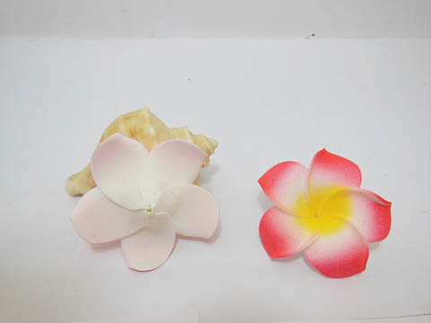 100 New Fuschia Fabulous Foam Frangipani Flower 4.5x2cm 100 New Fuschia Fabulous Foam Frangipani Flower 4.5x2cm