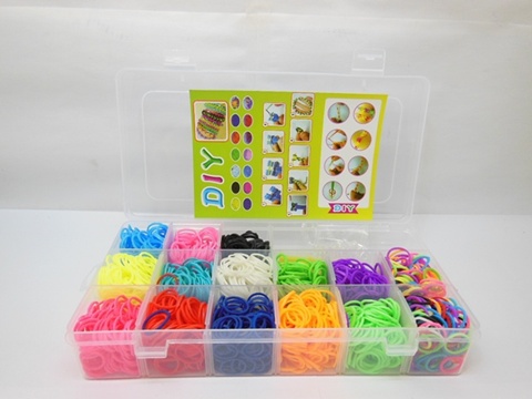 1Set Loom Bands Kit 2100pcs Rubber Bands Clips DIY Making 1Set Loom Bands Kit 2100pcs Rubber Bands Clips DIY Making