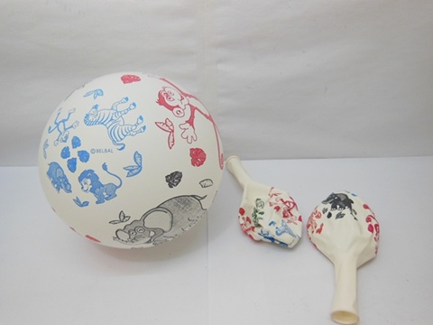 100 Jungle Animal White Base Balloons 30cm 100 Jungle Animal White Base Balloons 30cm