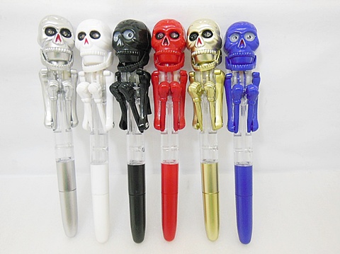 24X Scary Skull Light Up Boxing Pens Mixed Color 24X Scary Skull Light Up Boxing Pens Mixed Color