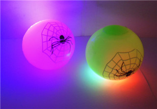 12 Party Favor Flashing Light Up Bouncy Ball 50mm - Spiderweb 12 Party Favor Flashing Light Up Bouncy Ball 50mm - Spiderweb