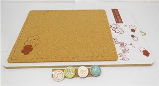 5X Cork Notice Board with Hanging Hook Kitchen Home Office - Click Image to Close