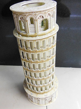 4Pcs 3D Foam Leaning Tower Model Puzzle DIY Educational Toy - Click Image to Close