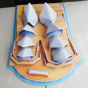 4Pcs 3D Sydney Opera Model Puzzle DIY Educational Toy - Click Image to Close