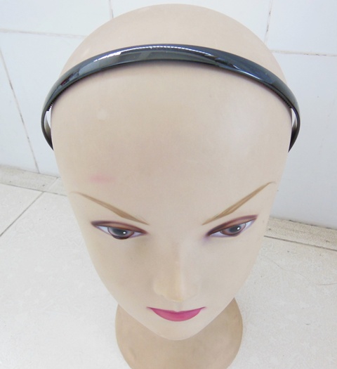 20Pcs Black Headbands Hair Clips Craft for DIY 12MM - Click Image to Close