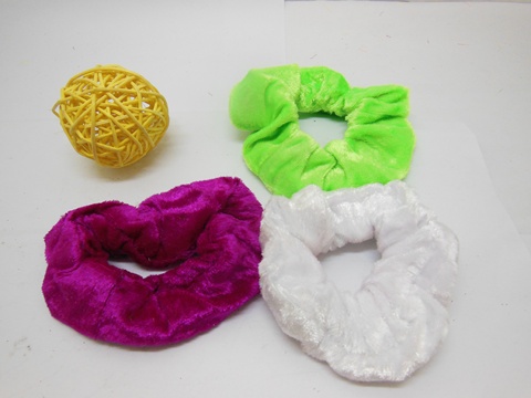 60Pcs New Elastic Velvet Scrunchies Hair Elastic - Click Image to Close