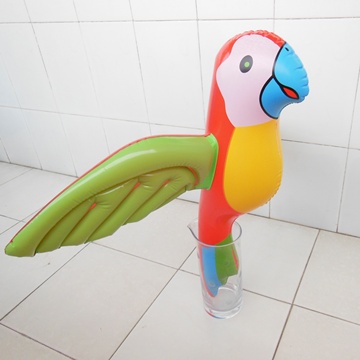12 Inflatable Colorful Jumbo Parrot Toys 76cm Wide 12 Inflatable Colorful Jumbo Parrot Toys 76cm Wide