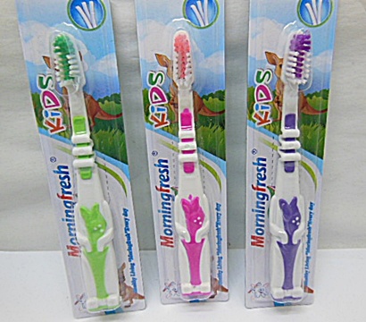 12X New Kangaroo of Kids Morning Kiss Toothbrush Mixed - Click Image to Close